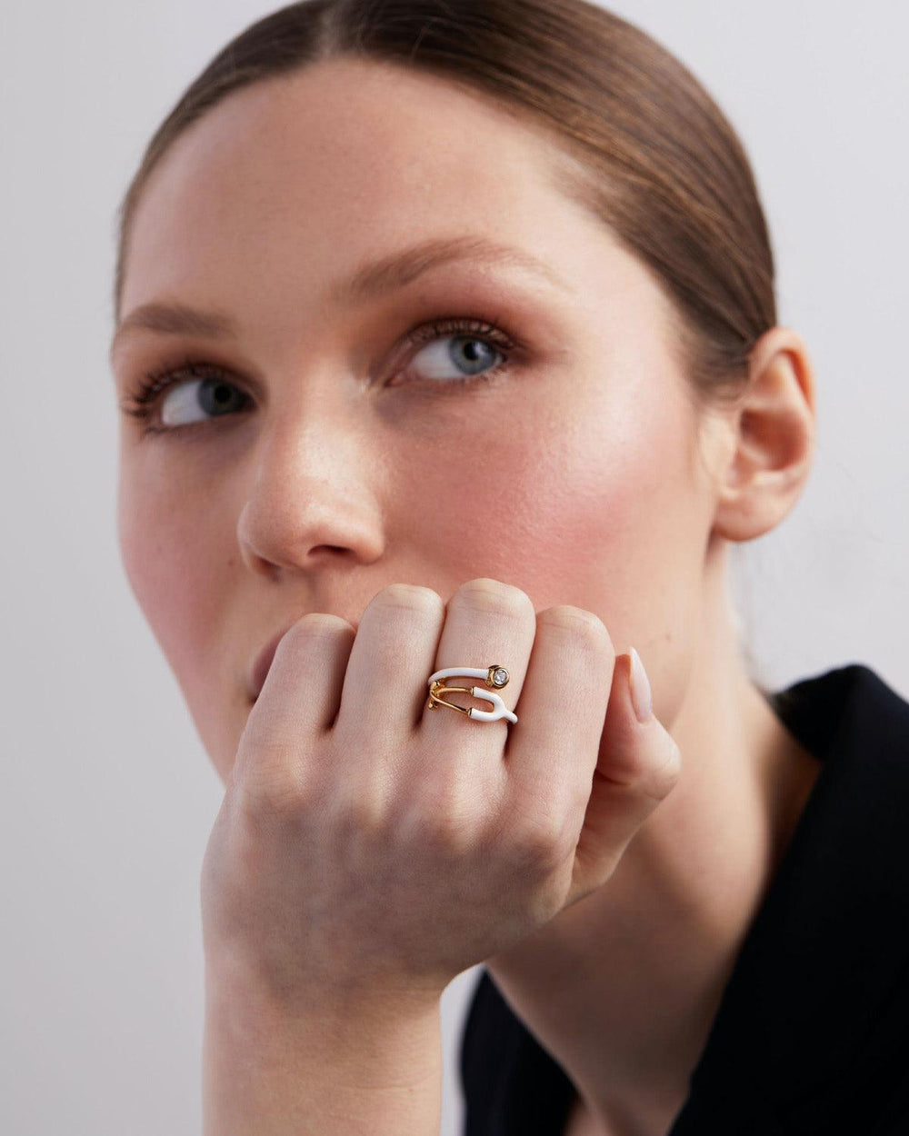 Stethoscope Enamel Ring - V Coterie